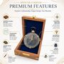 Vintage Spencer Brass Compass With Wooden Box, thumbnail 4 of 11