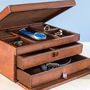 Personalised Leather Jewellery Box With Drawers, thumbnail 4 of 11