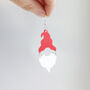 Christmas Red Santa Hat Earrings, thumbnail 4 of 4