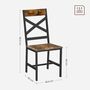 Set Of Two Dining Chairs Industrial Ergonomic Design, thumbnail 2 of 6