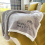 Personalised Embroidered Photo Grey Sherpa Blanket, thumbnail 6 of 12