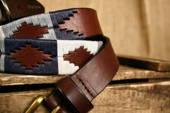 Pampeano 'Roca' Handmade Leather Polo Belt, 2 of 6