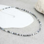 Luna 14 Inch Monochrome Seed Bead Necklace, thumbnail 3 of 4