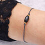Black Onyx Gemstone Bracelet, thumbnail 2 of 3