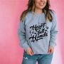 Heart As Full As My Hands Mothers Day Sweatshirt, thumbnail 2 of 4
