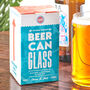 Personalised Vintage Label Beer Can Glass, thumbnail 2 of 3