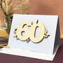 Personalised 60th Birthday Card With Butterflies, thumbnail 1 of 11
