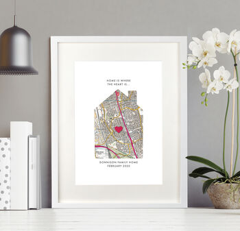 Personalised Our Home Map Print, 10 of 12