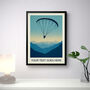 Personalised Paragliding Poster, thumbnail 3 of 6