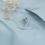 Sterling Silver Vintage Inspired Green Onyx Cz Ring, thumbnail 7 of 12