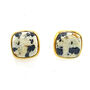 Gold Vermeil Plated Dalmatian March Birthstone Earrings, thumbnail 3 of 7