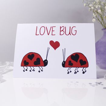 'Love Bug' Ladybird Valentine’s Day Card, 3 of 5