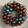 Recycled Glass Bauble Wreath, thumbnail 2 of 5