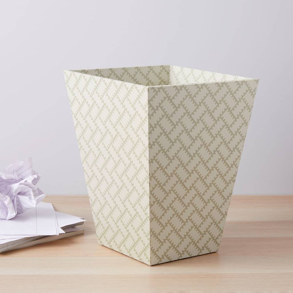 decorative wastepaper bin and clear liner by harris & jones ...