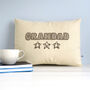 Personalised Star Name Cushion Gift For Him, Dad Or Grandad, thumbnail 1 of 12
