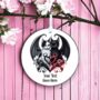 Personalised Gothic Dragons Love Decoration, thumbnail 2 of 2