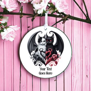 Personalised Gothic Dragons Love Decoration, 2 of 2