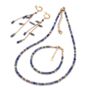 Tanzanite Hoop Drop Earrings In Sterling Silver Or Gold Vermeil, thumbnail 6 of 11