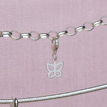 Sterling Silver Butterfly Charm, 4 of 7