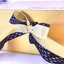 Personalised Gold Anniversary Gift Box With Custom Text, thumbnail 3 of 6