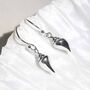 Sterling Silver Sea Shell Dangly Earrings, thumbnail 1 of 7