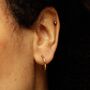 Sterling Silver Classic Hoop Earrings, thumbnail 4 of 5