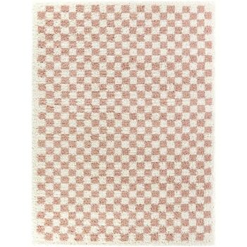 Neamiah Chequered Shag Area Rug, 3 of 6