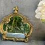 30cm Distressed Gold Baroque Crown Wall Mirror, thumbnail 4 of 6