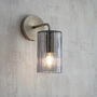 Brass And Glass Wall Lamp, thumbnail 1 of 2