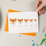Fox Family Personalised Card, thumbnail 8 of 9