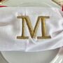 Embroidered Monogram Fabric Christmas Crackers, thumbnail 4 of 5