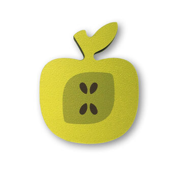 Apple Shaped Wooden Fridge Magnet, 5 of 5