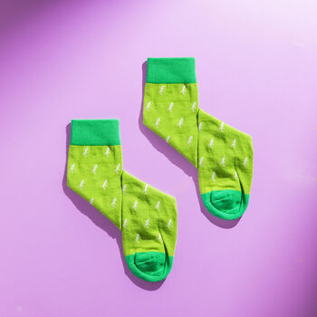 Colourful Lizard Pattern Egyptian Cotton Men's Socks, 5 of 5