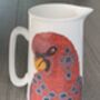 Red Lorry Parrot Illustrated Jug, thumbnail 2 of 2
