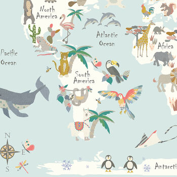 Animal World Map Print, 5 of 9