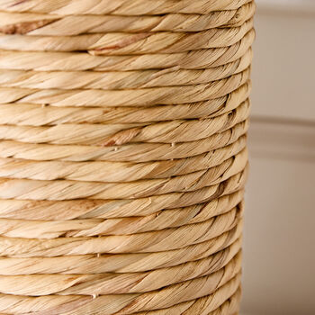 Lakelyn Woven Water Hyacinth Stem Vase, 4 of 7