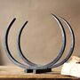 6th Anniversary Gift Iron Log Store 'Long Horn' Design, thumbnail 3 of 12