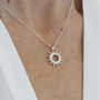 Sterling Silver Sun Necklace, thumbnail 1 of 5