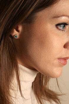 Orla Lab Grown Diamond/Created Gemstone Earrings, 9 of 12