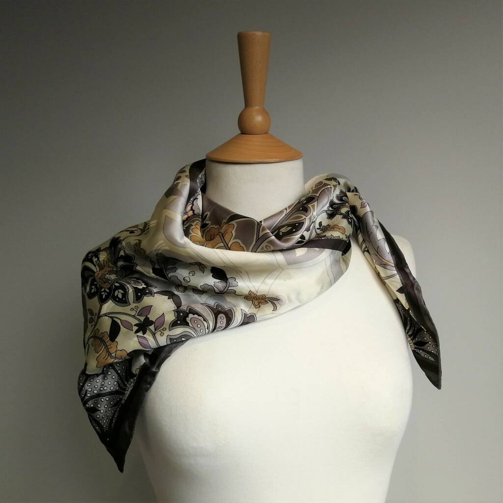 Rosa Square Silk Scarf By The Silk Boutique | notonthehighstreet.com