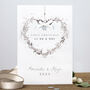 Personalised First Christmas As Mr And Mrs Card, thumbnail 1 of 3