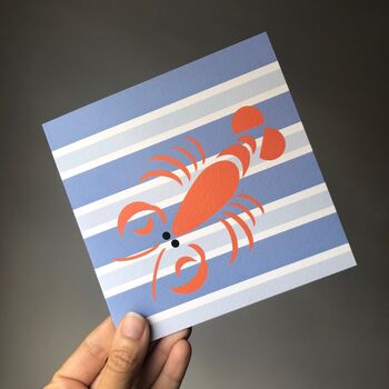 Coastal Lobster Greeting Card, 2 of 2