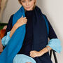 Personalised Reversible Two Tones 100% Pure Wool Shawl, thumbnail 1 of 12