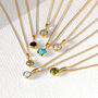 Genuine Birthstone Gold Plated Charm Pendants And Necklaces, thumbnail 1 of 11