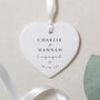 Personalised Engagement Heart Ceramic Gift, thumbnail 3 of 6