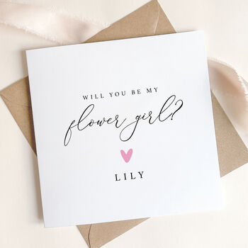 Personalised Will You Be My Flower Girl Card, 3 of 4