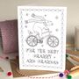 Colour In Personalised Christmas Card Polar Bear, thumbnail 1 of 12