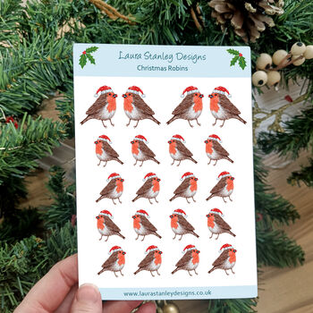 Christmas Sticker Sheets Mix And Match. Two Sheets, 9 of 12
