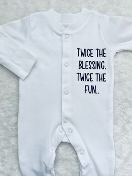 Twice The Blessing Twin Baby Gift, 7 of 11