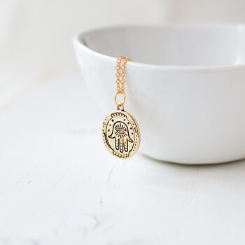 Hamsa Pendant Necklace, 3 of 6